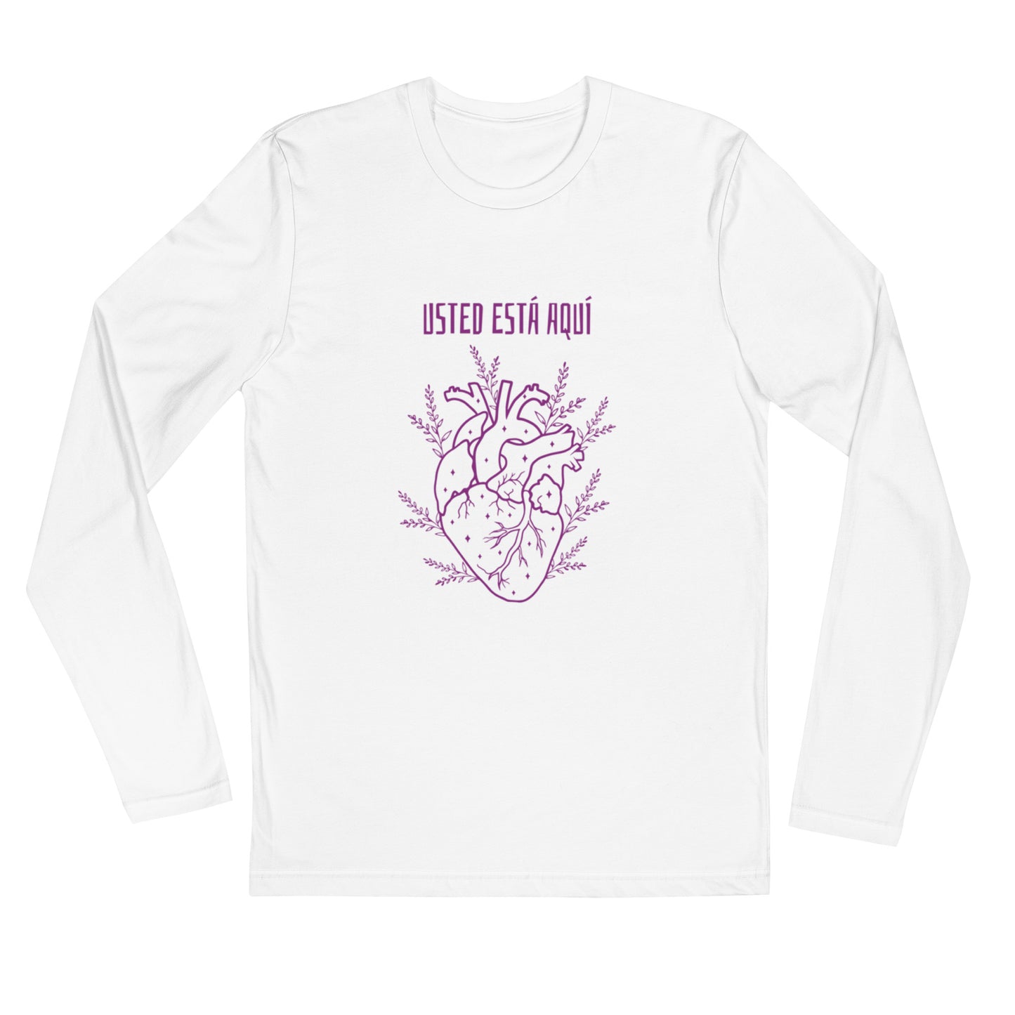 Polera de manga larga y cuello redondo hombre