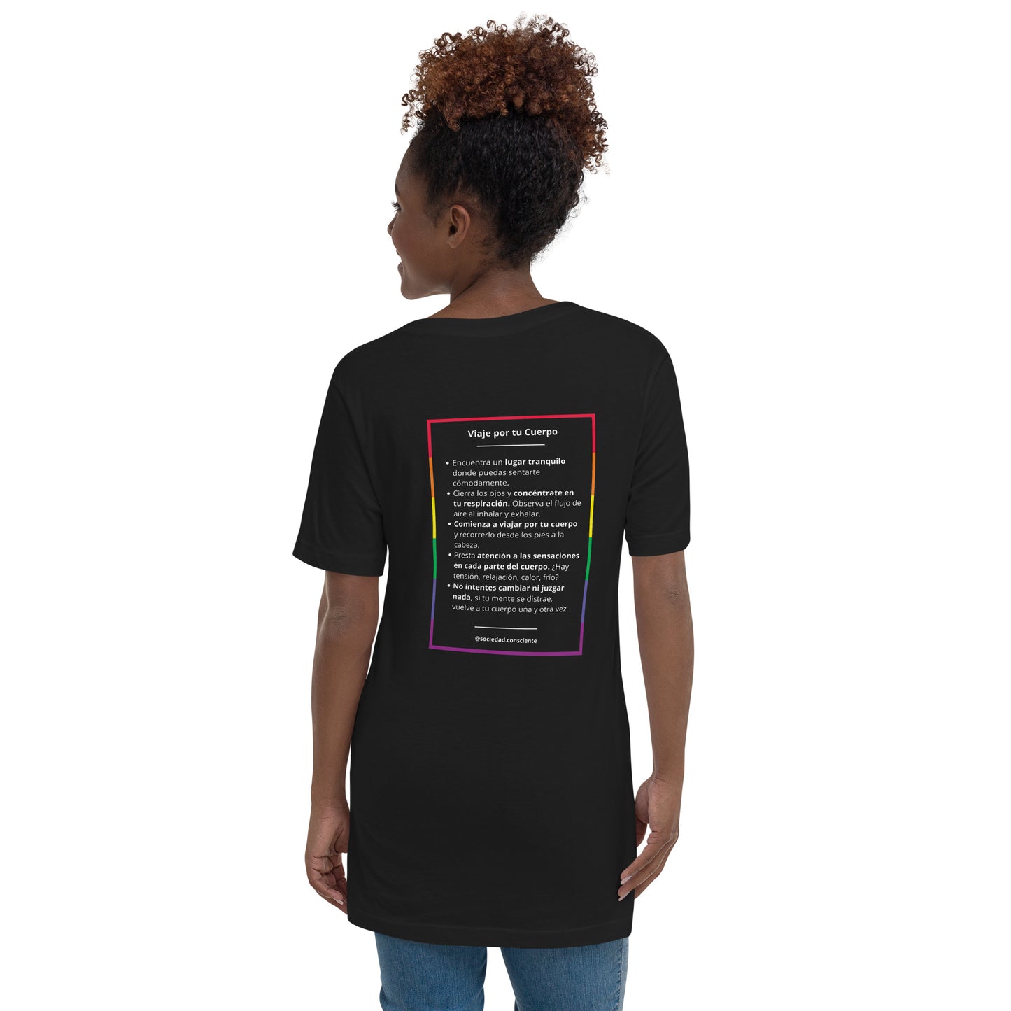 Polera cuello V unisex
