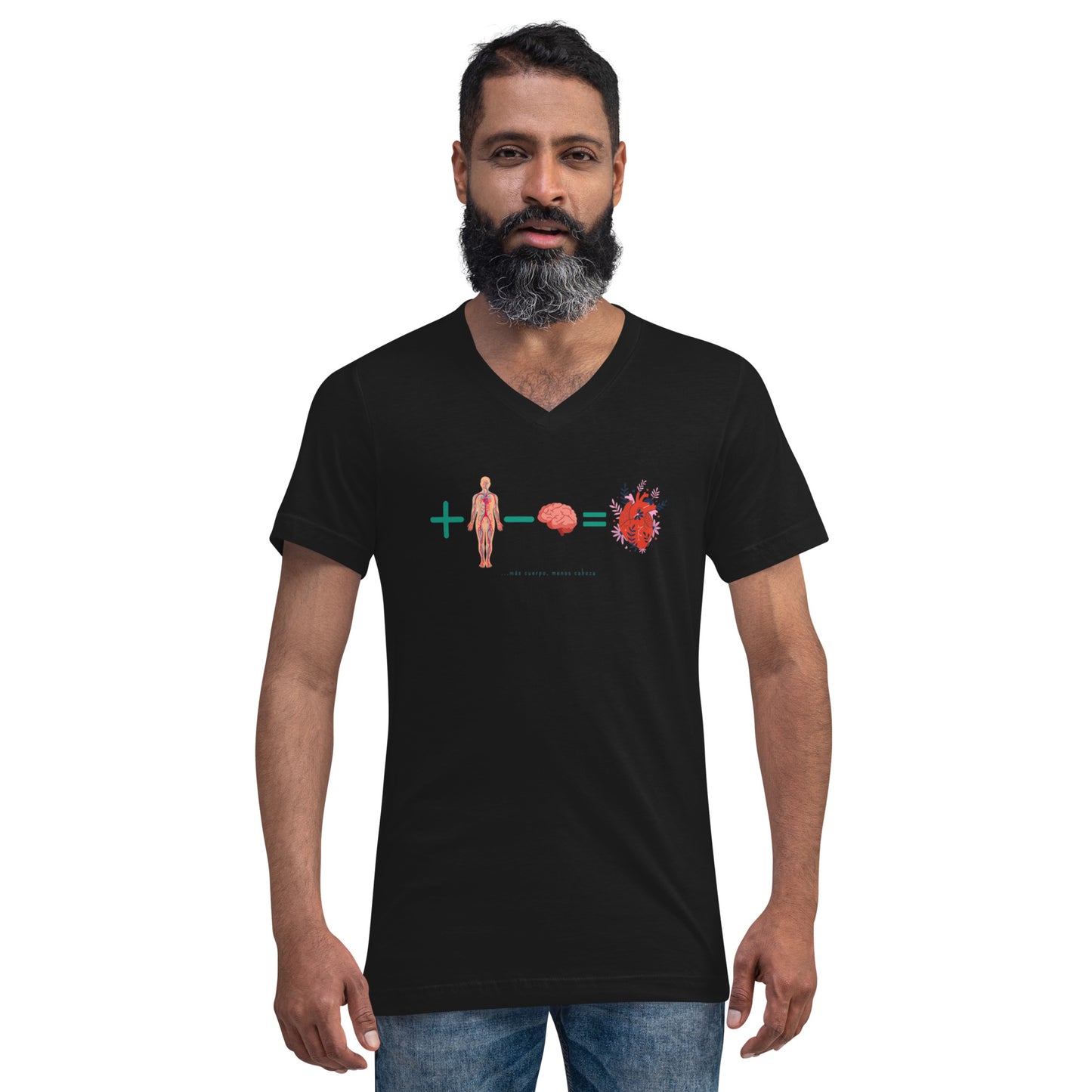 Polera cuello V unisex