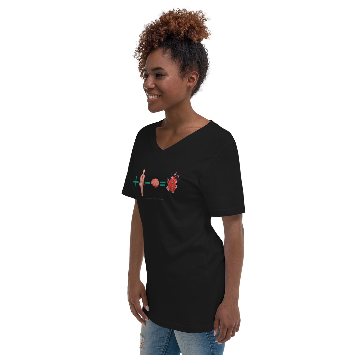 Polera cuello V unisex