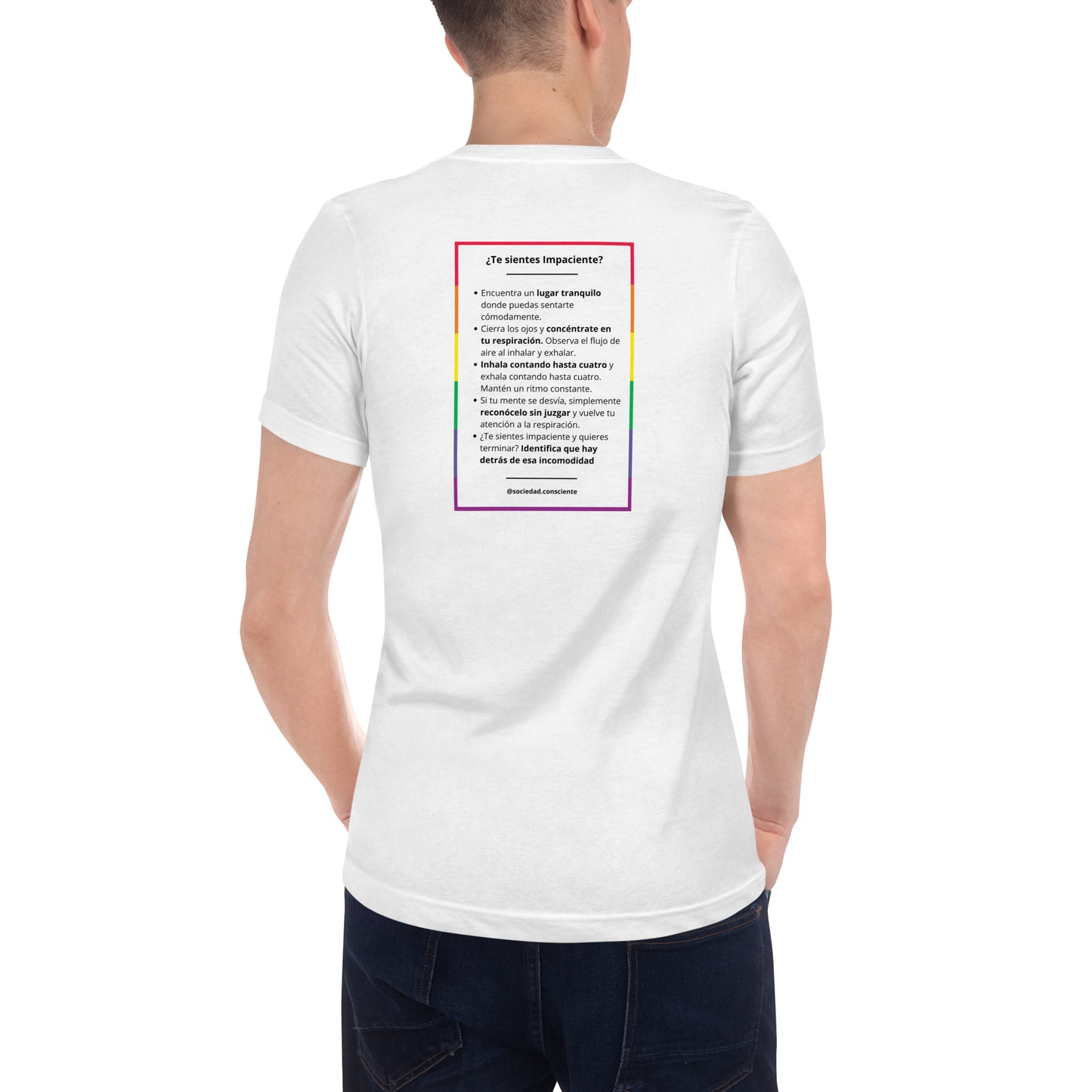 Polera cuello V unisex