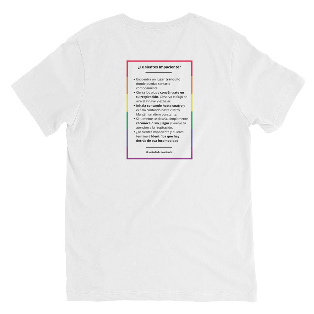 Polera cuello V unisex