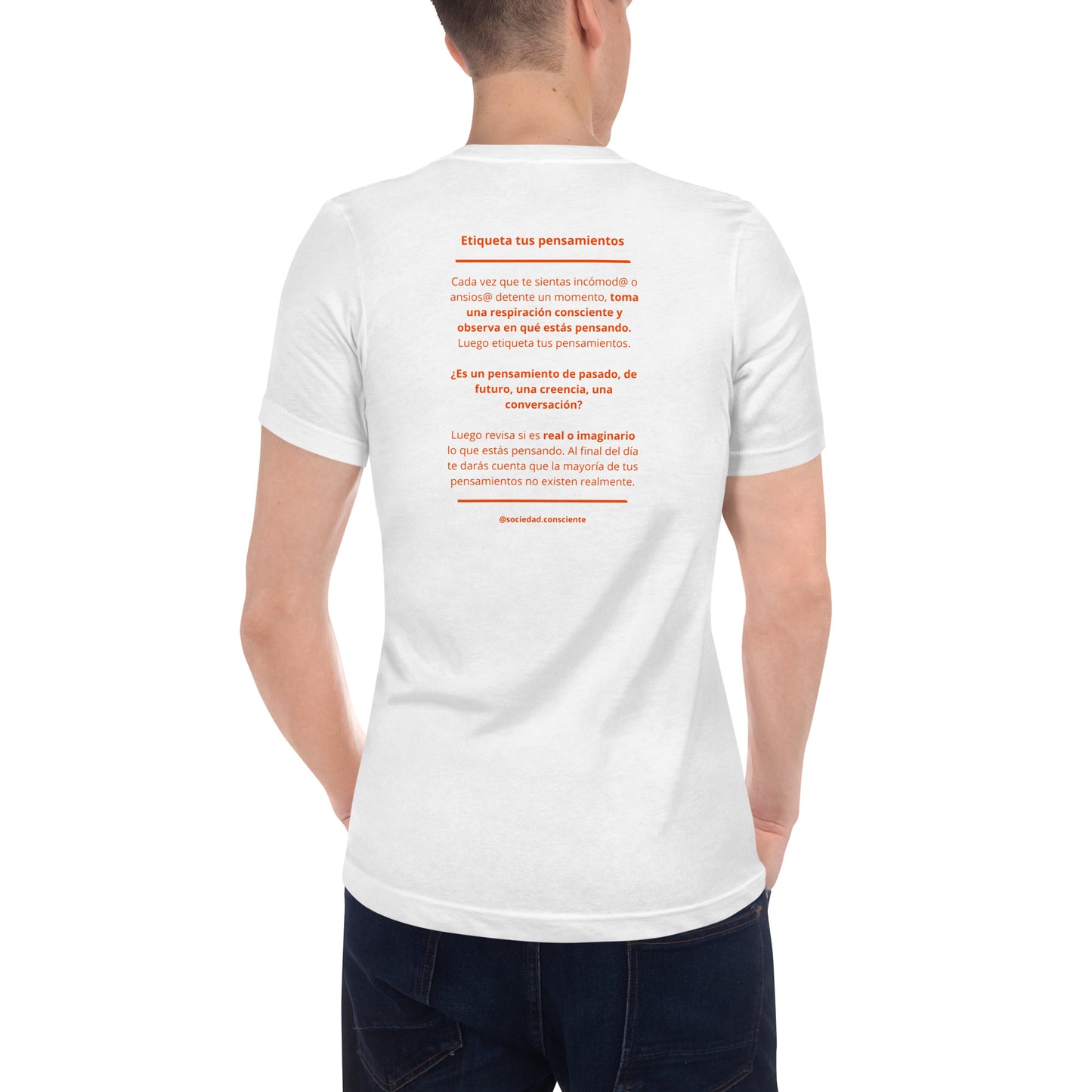 Polera cuello V unisex