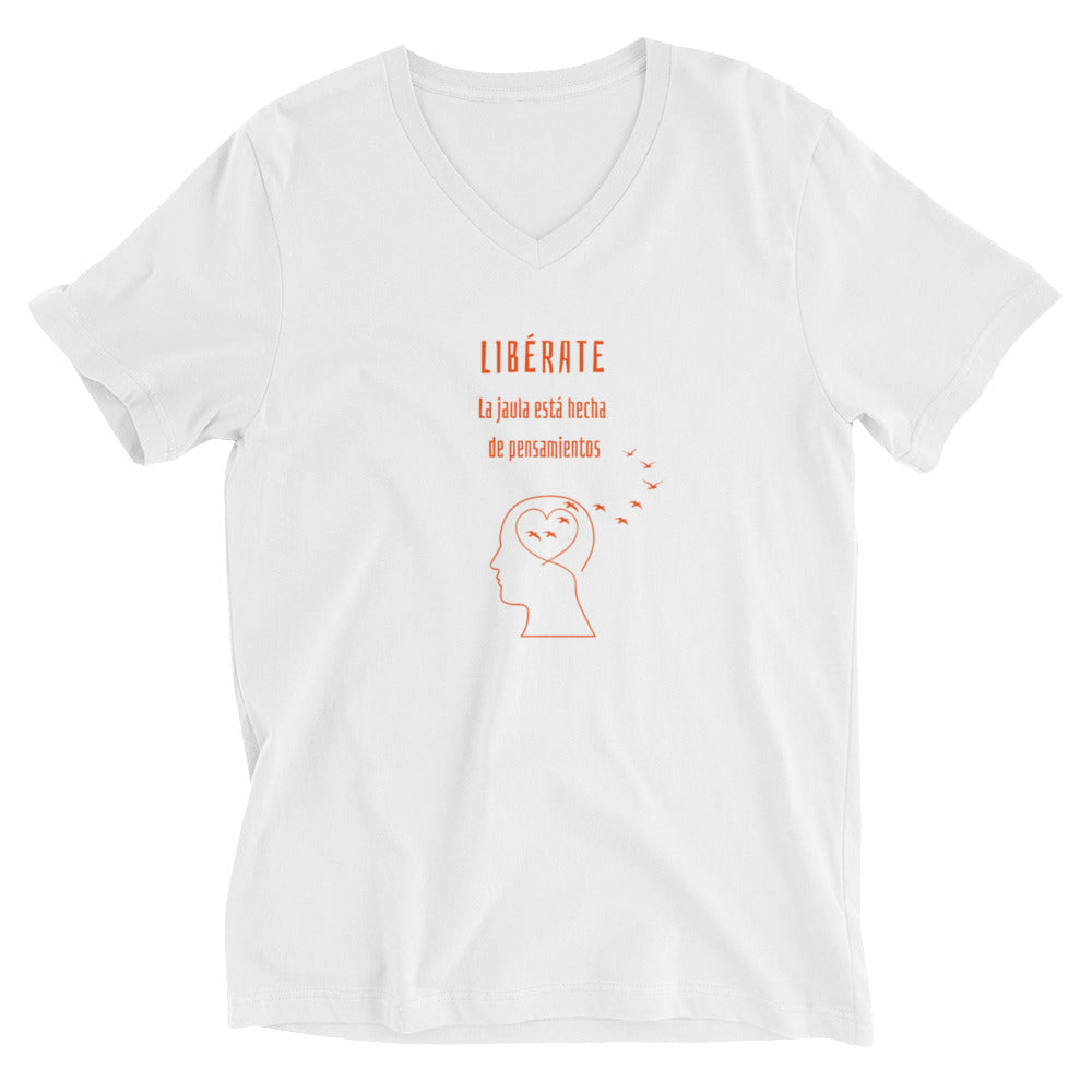 Polera cuello V unisex