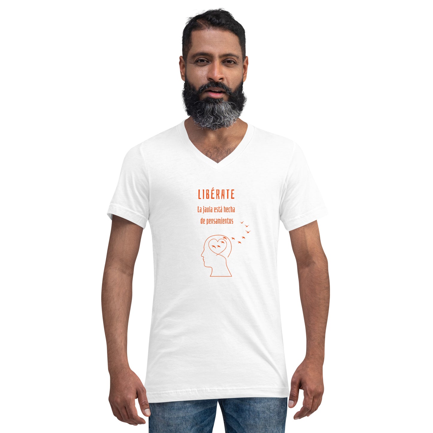 Polera cuello V unisex