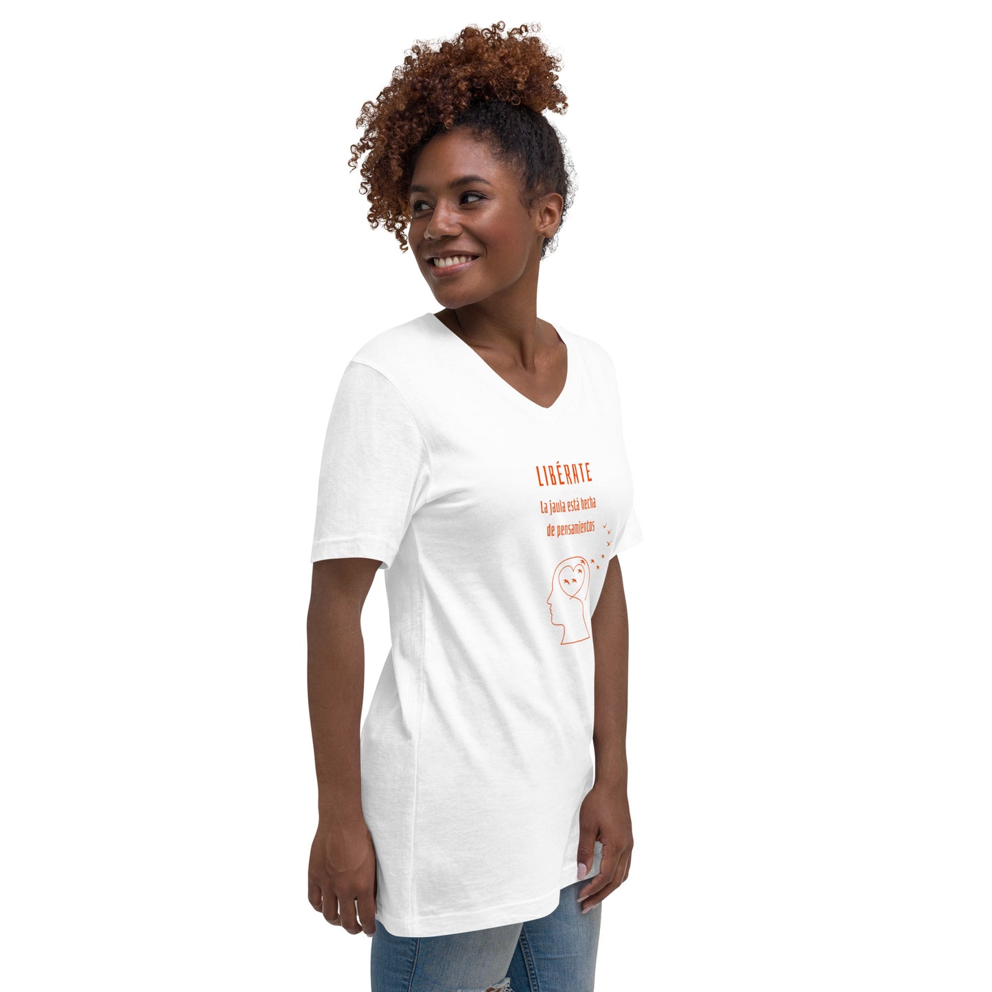 Polera cuello V unisex