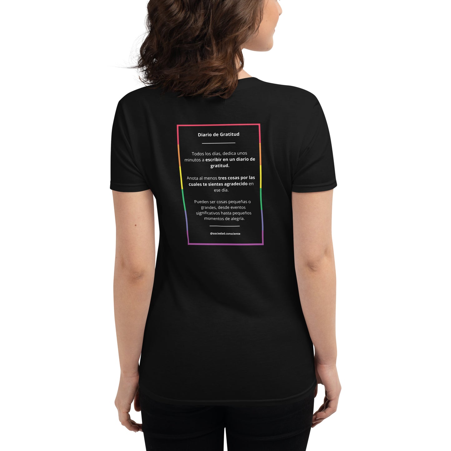 Polera mujer de manga corta ajustada