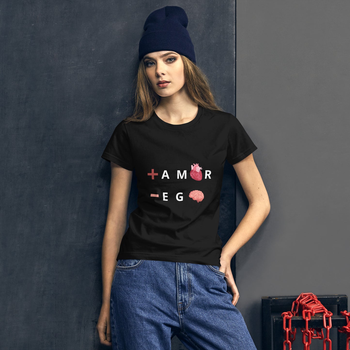 Polera mujer de manga corta ajustada