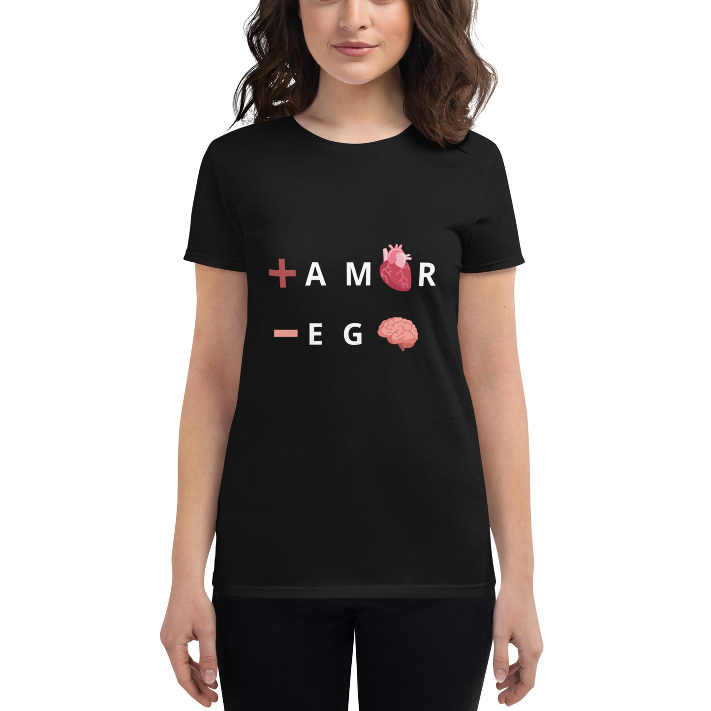 Polera mujer de manga corta ajustada