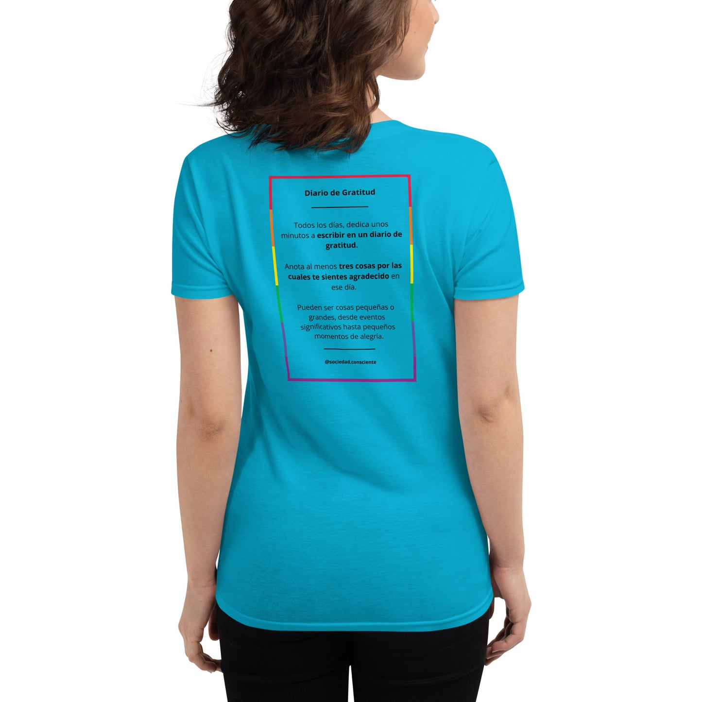 Polera mujer de manga corta ajustada