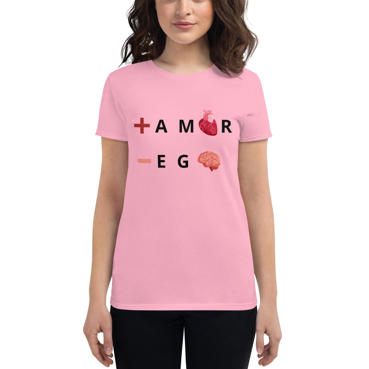Polera mujer de manga corta ajustada