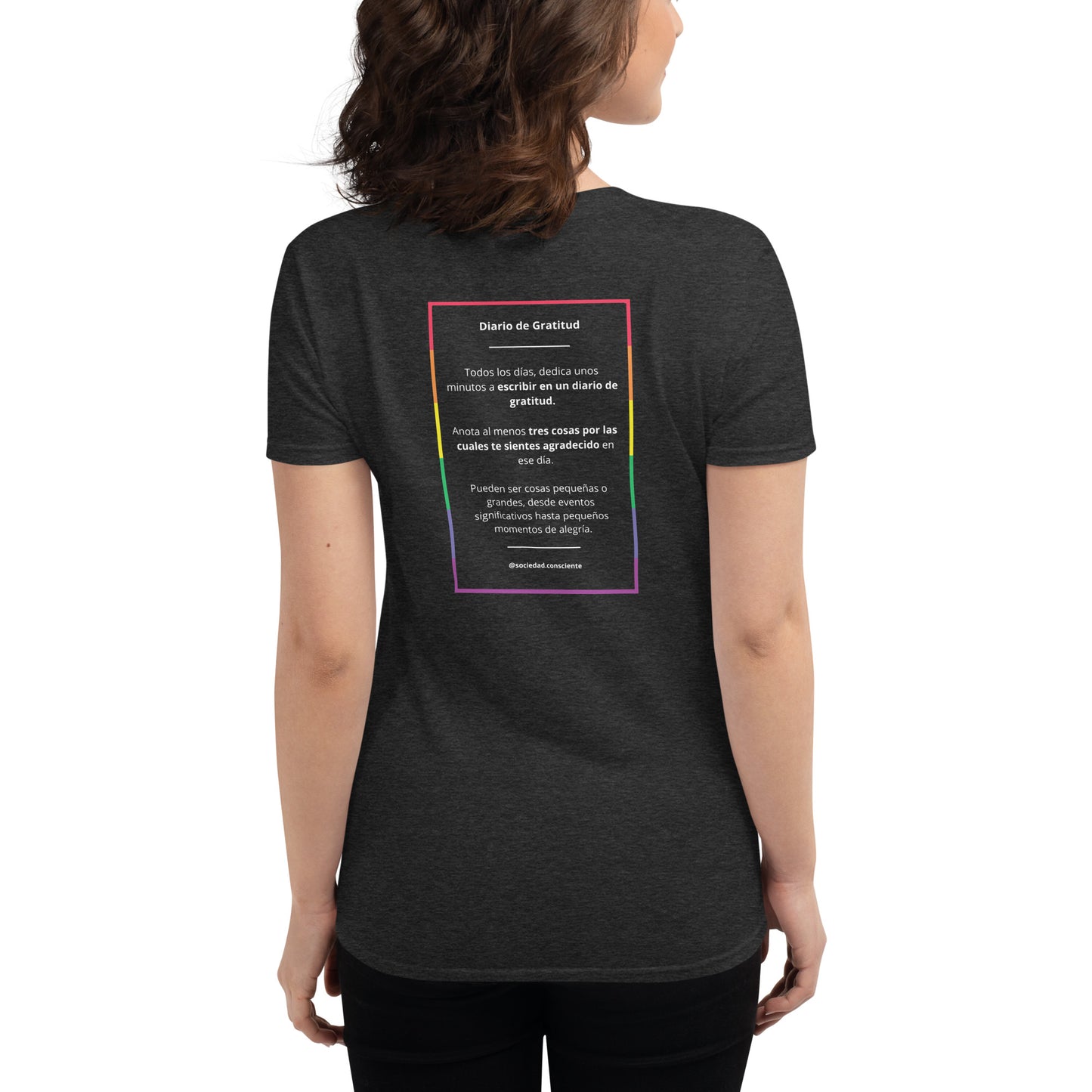 Polera mujer de manga corta ajustada