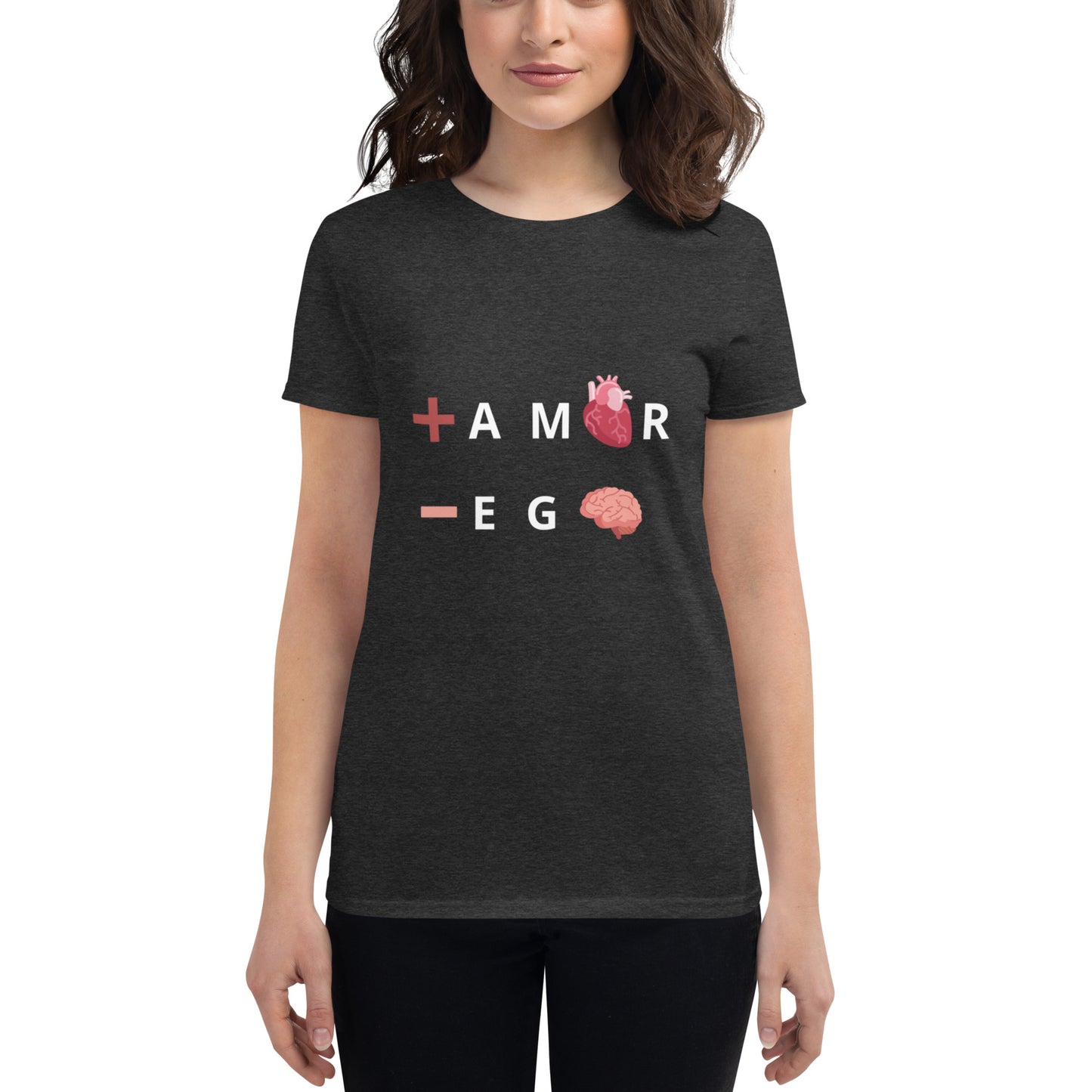 Polera mujer de manga corta ajustada