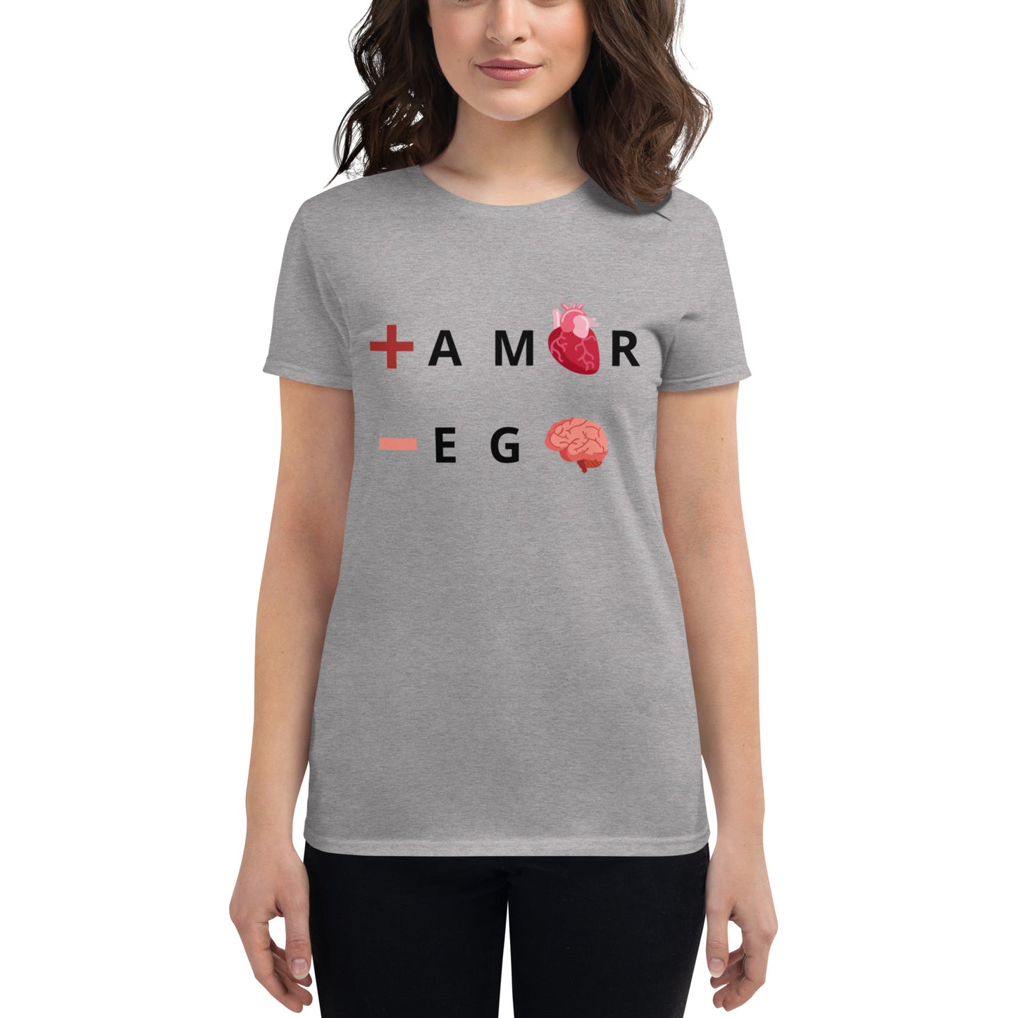 Polera mujer de manga corta ajustada