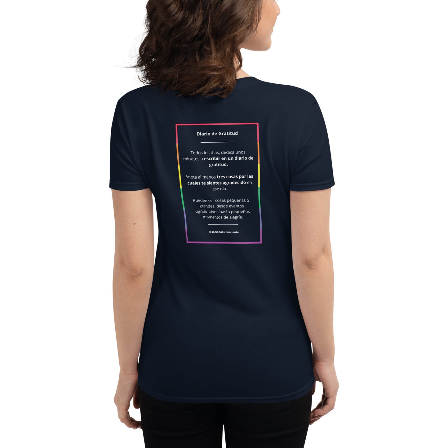 Polera mujer de manga corta ajustada