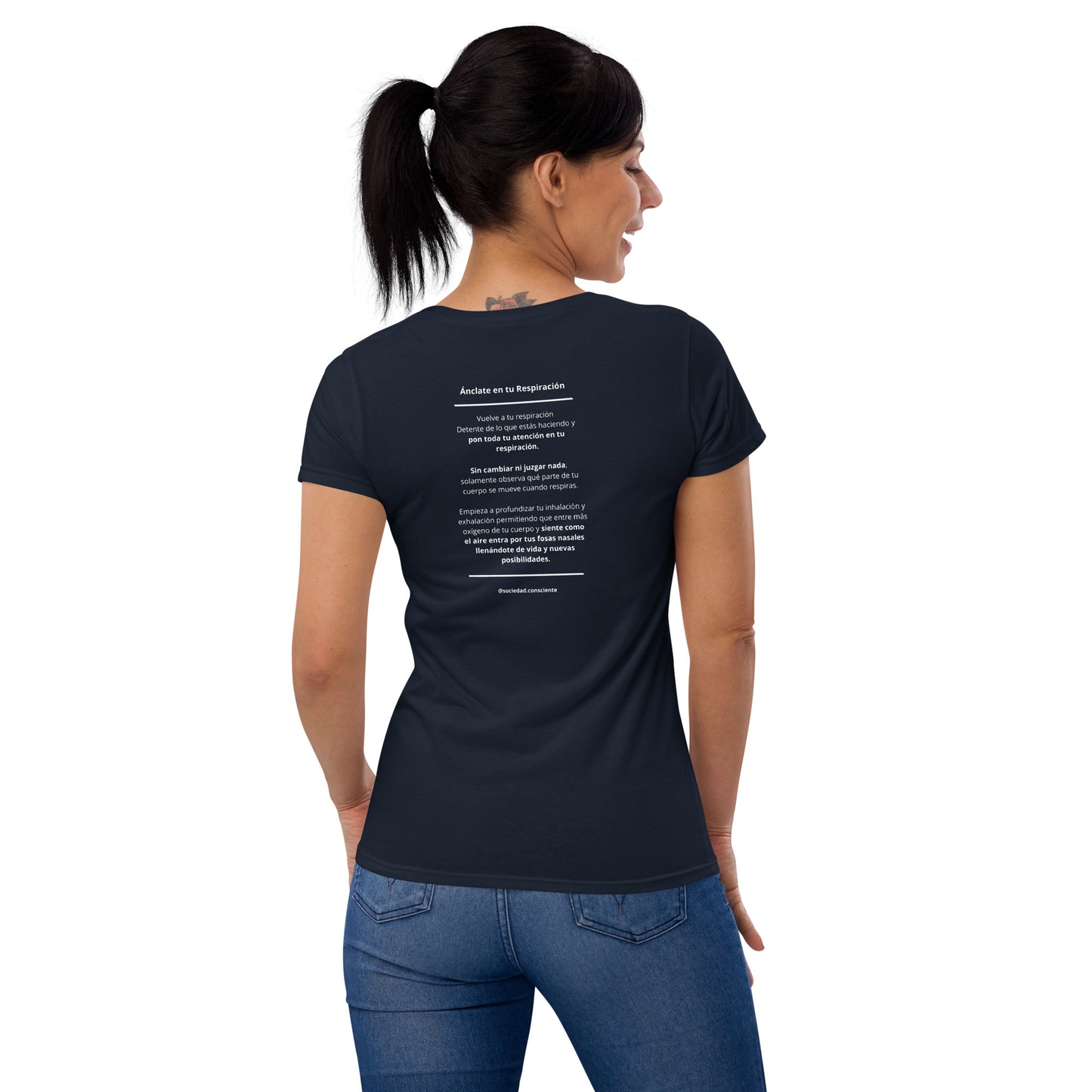 Polera de manga corta para mujer
