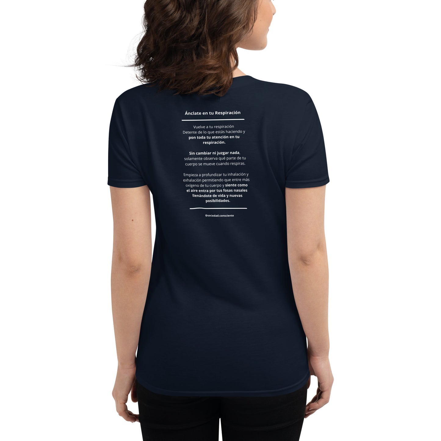 Polera de manga corta para mujer