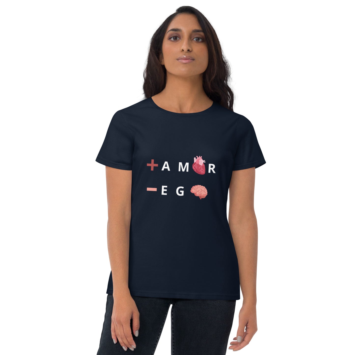 Polera mujer de manga corta ajustada