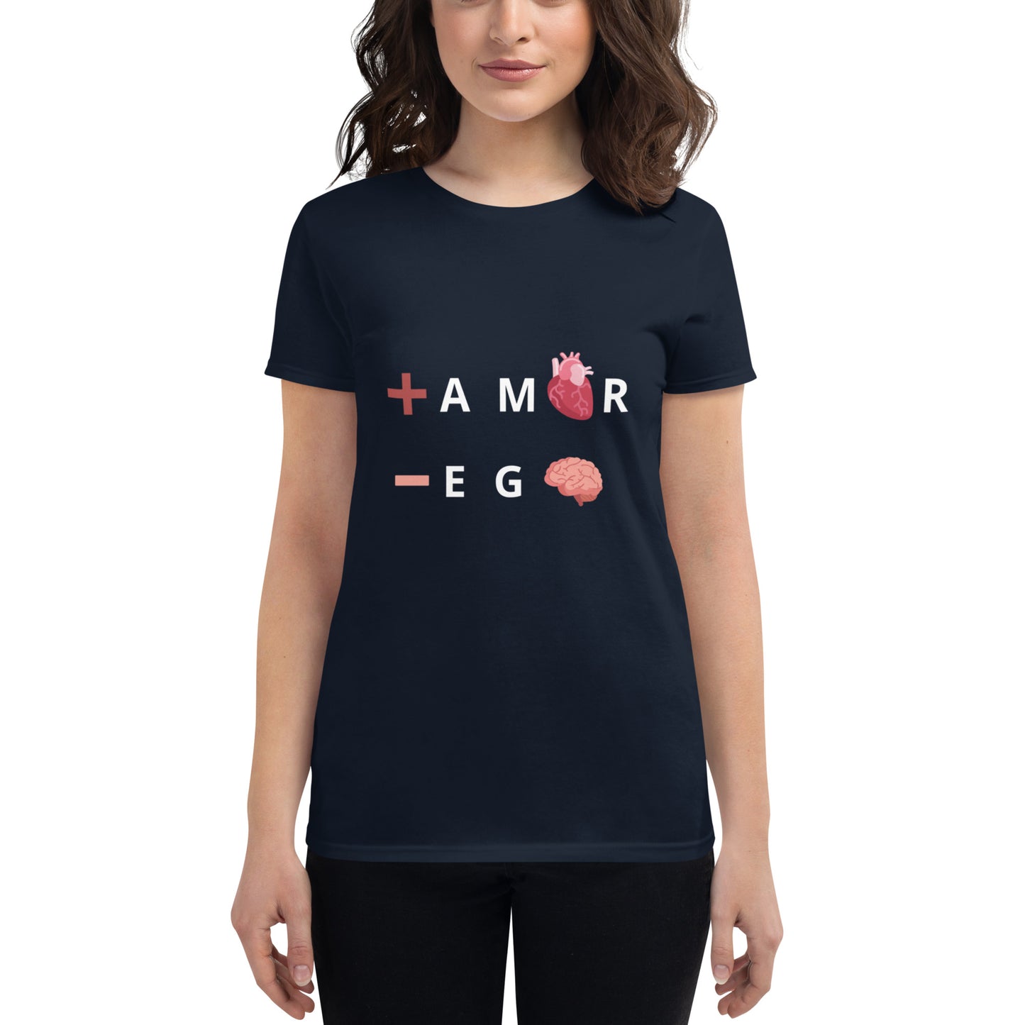 Polera mujer de manga corta ajustada