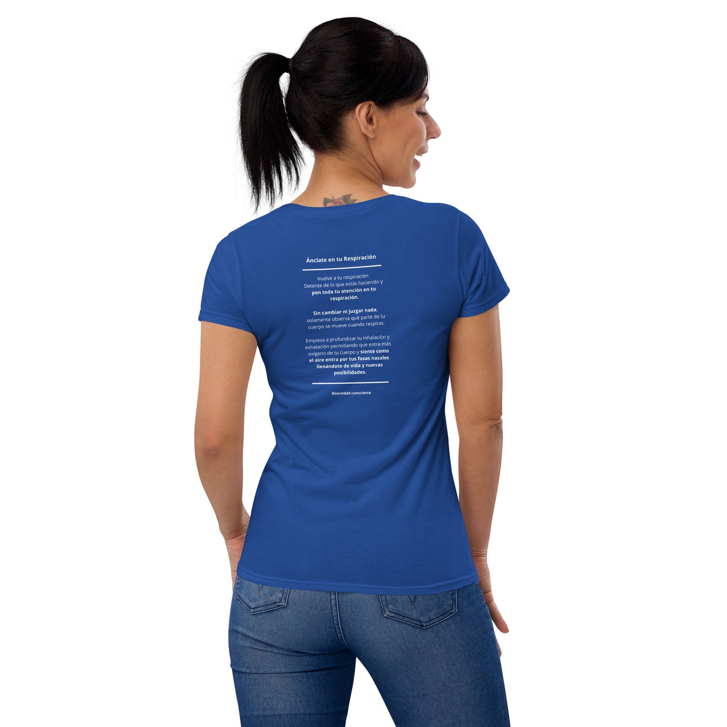 Polera de manga corta para mujer