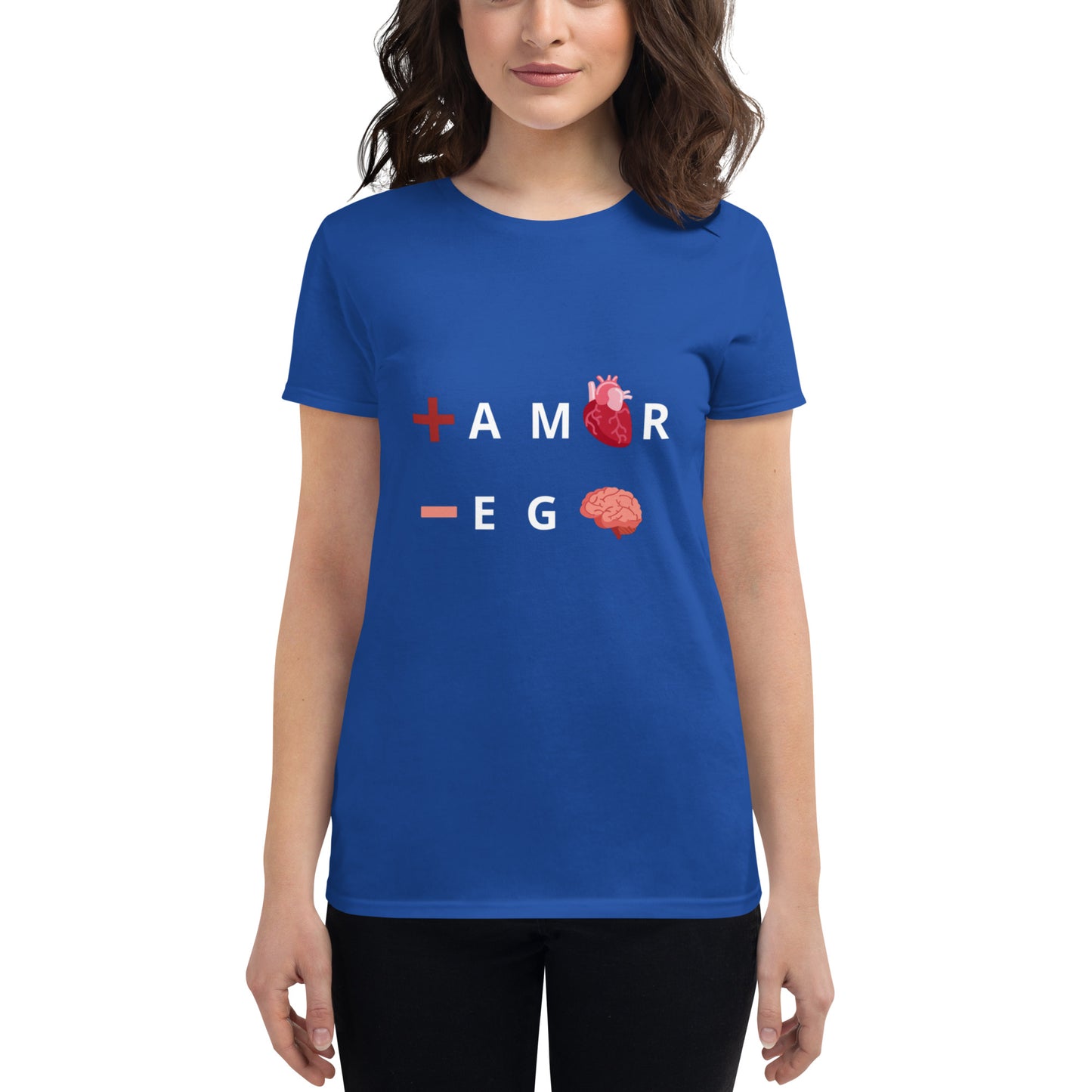 Polera mujer de manga corta ajustada