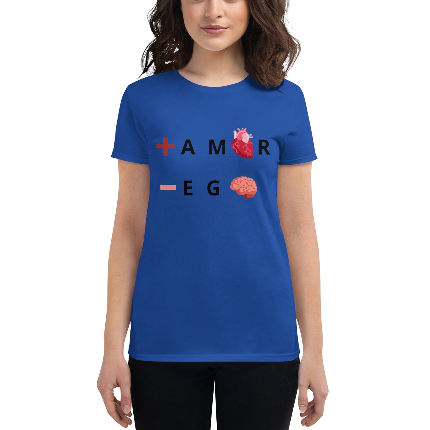 Polera mujer de manga corta ajustada