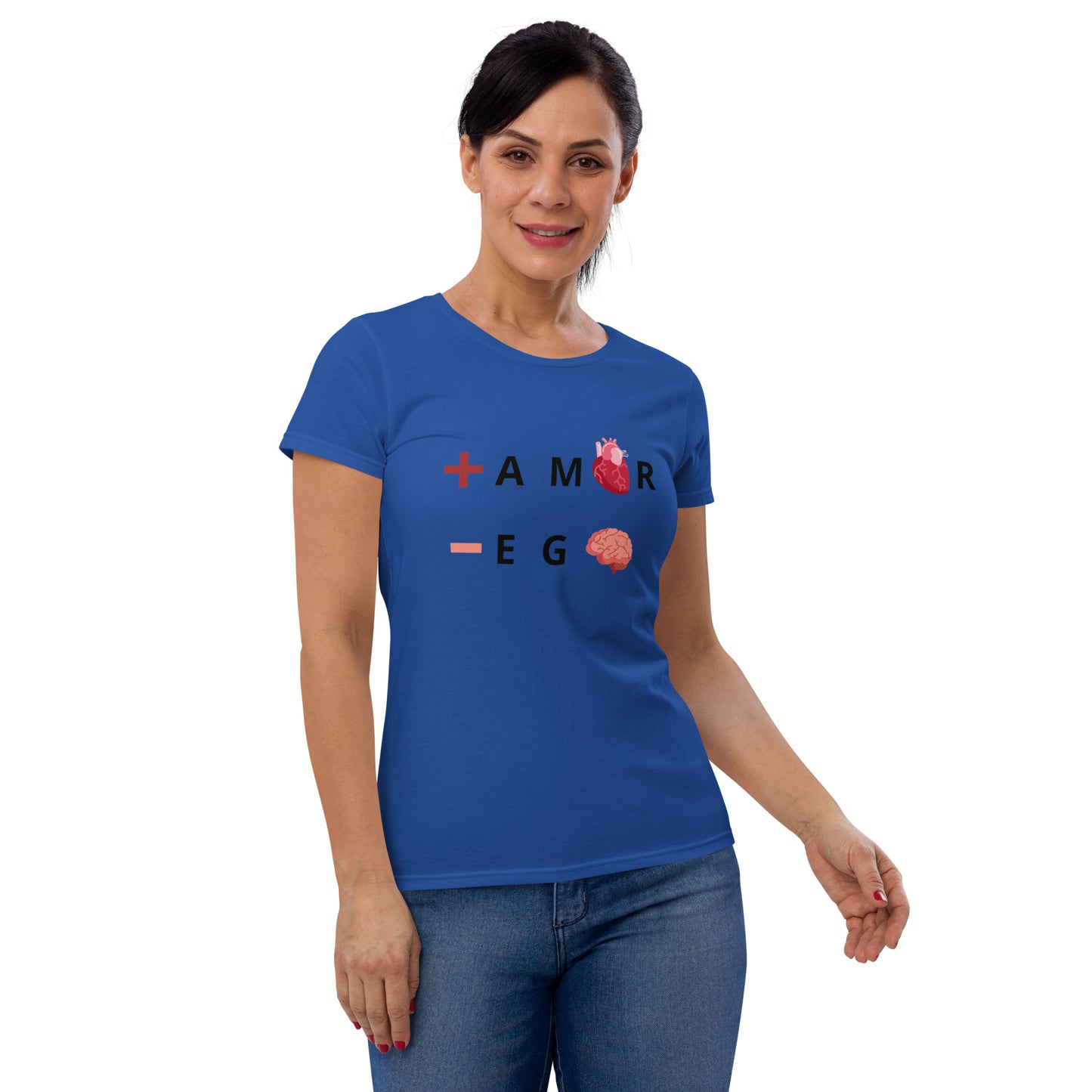 Polera mujer de manga corta ajustada