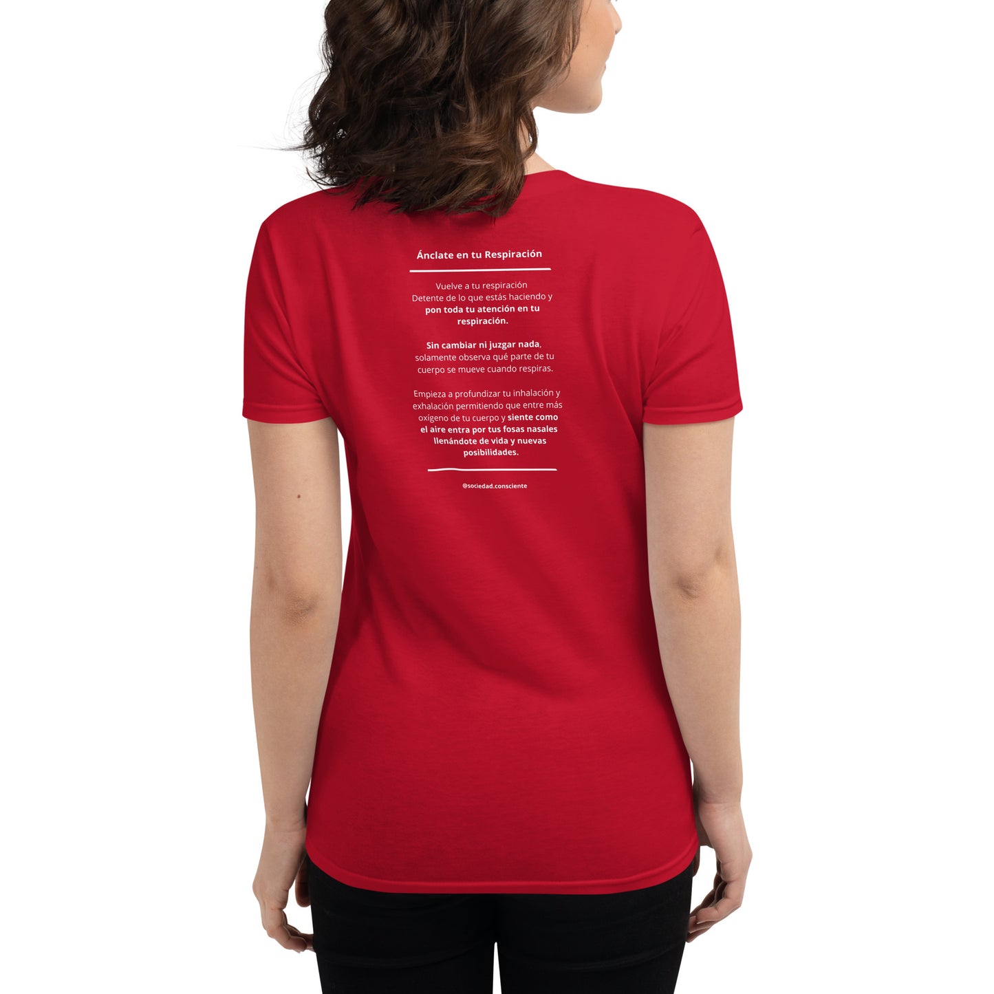Polera de manga corta para mujer