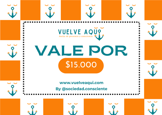 Tarjeta de Regalo Vuelve Aquí $15.000