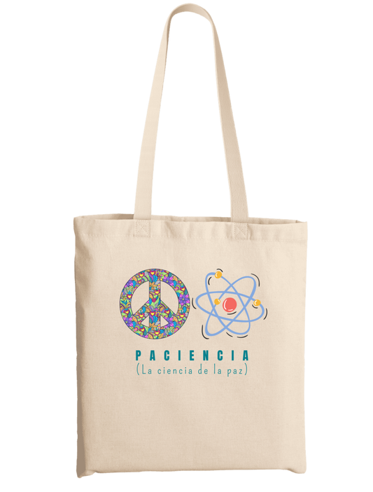Bolsa Ecológica de algodón Paciencia, 100% Biodegradable
