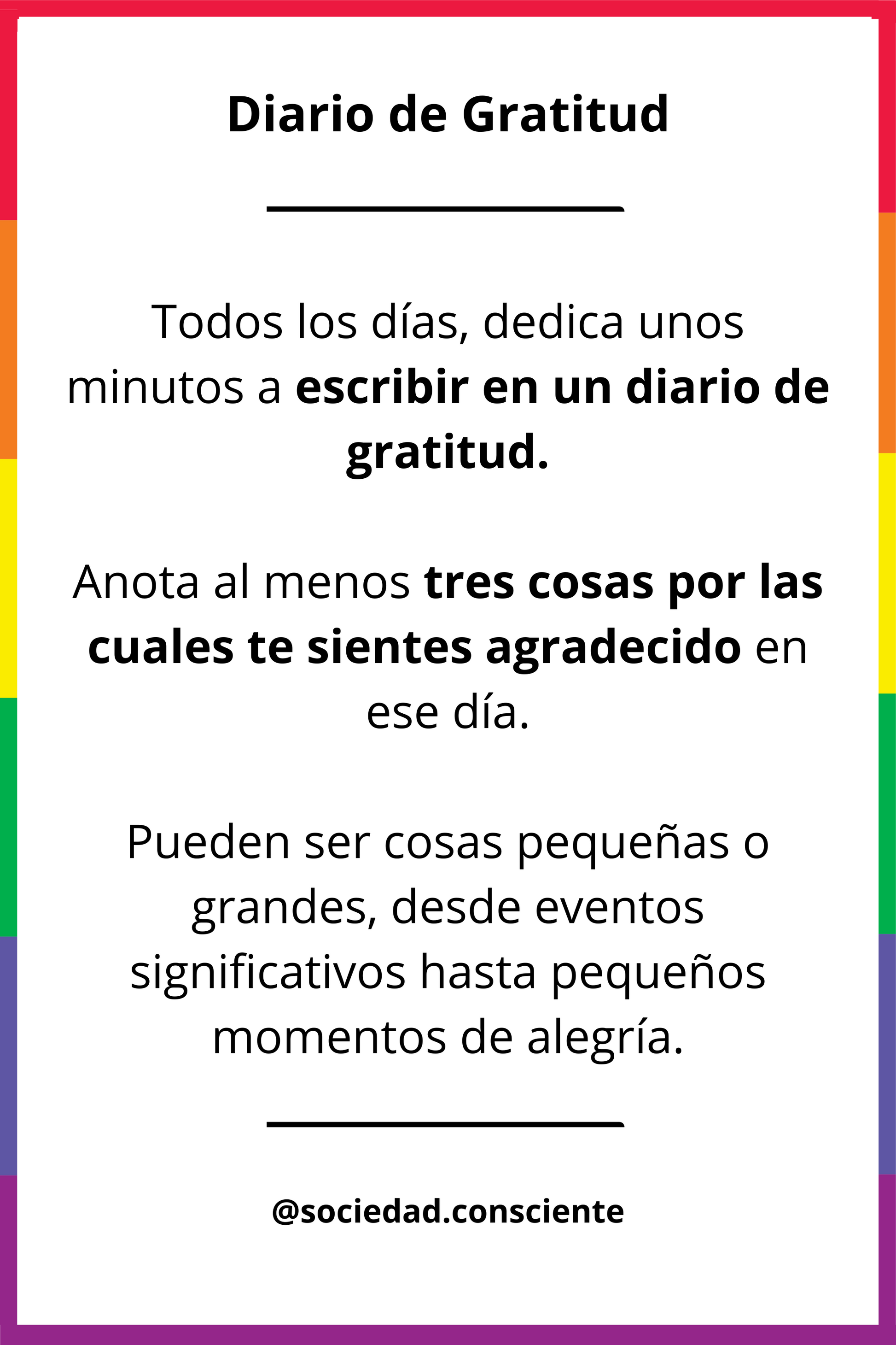 Diario de gratitud