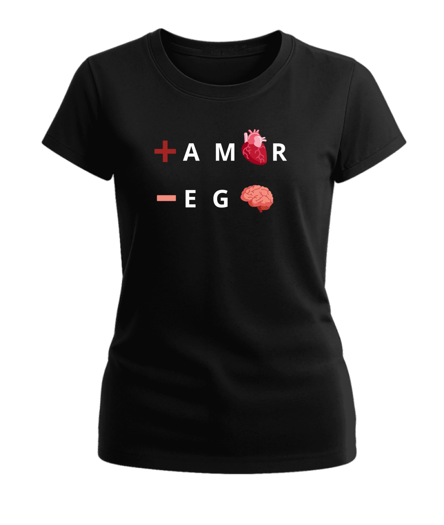 Polera Mujer +Amor-Ego 100% Algodón