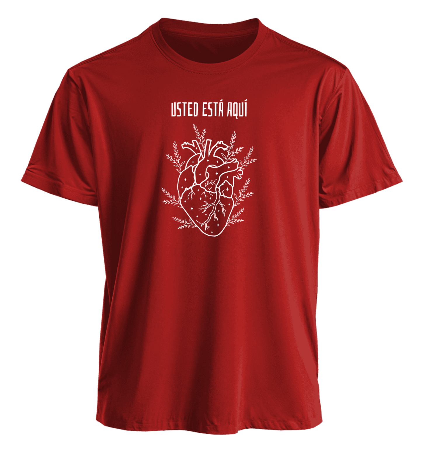 Polera Premium Usted está Aquí 100% algodón