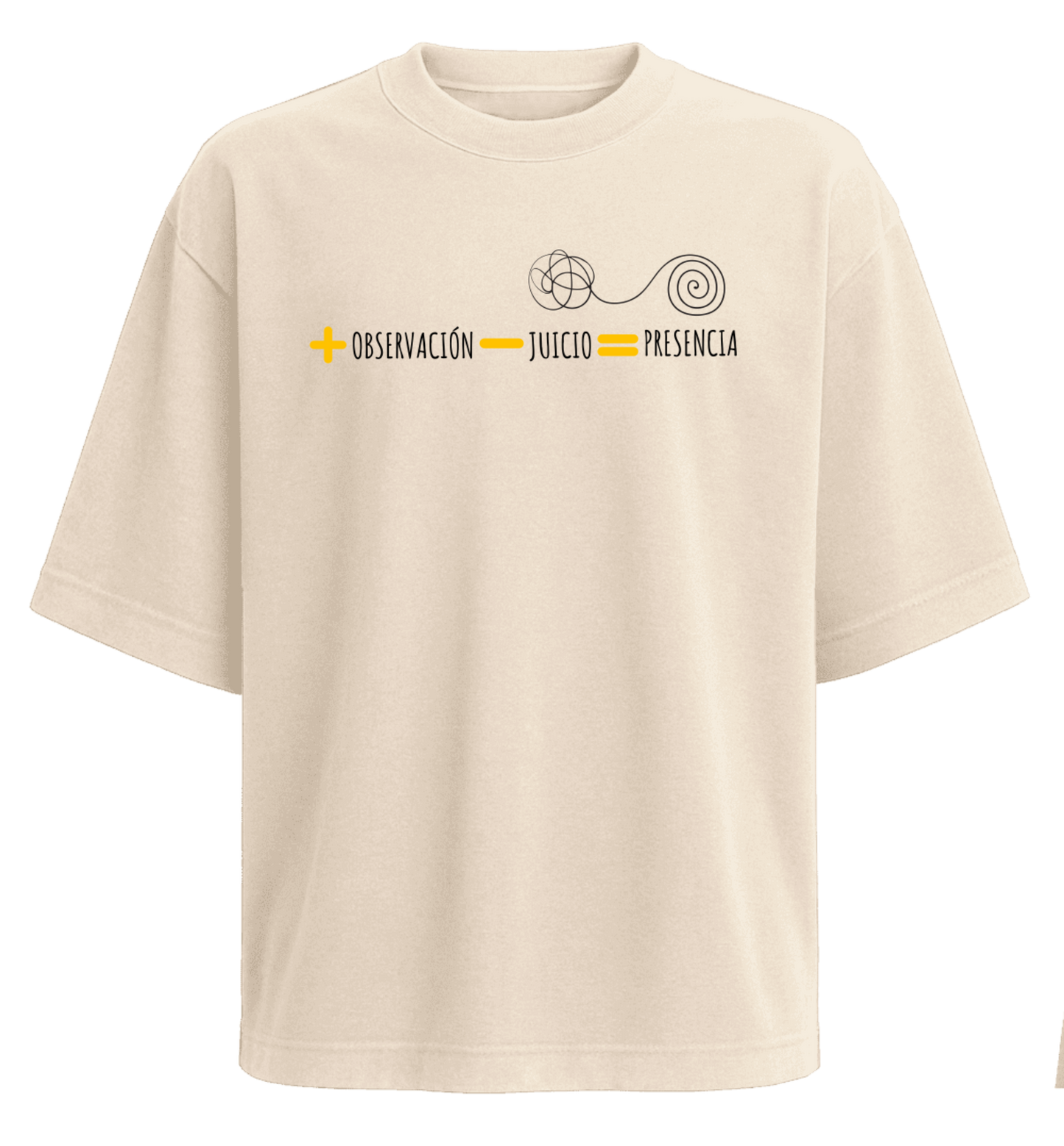 Polera Oversize Presencia 280 grs