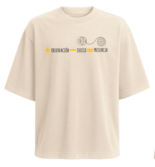 Polera Oversize Presencia 280 grs