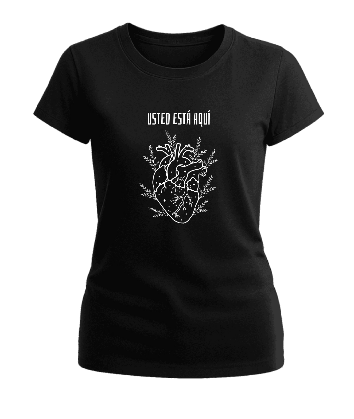 Polera Mujer Usted está Aquí 100% Algodón