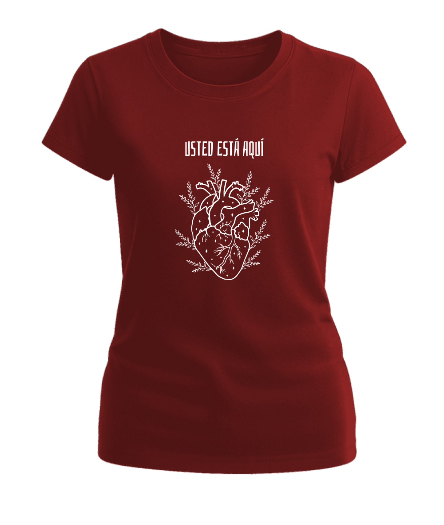 Polera Mujer Usted está Aquí 100% Algodón
