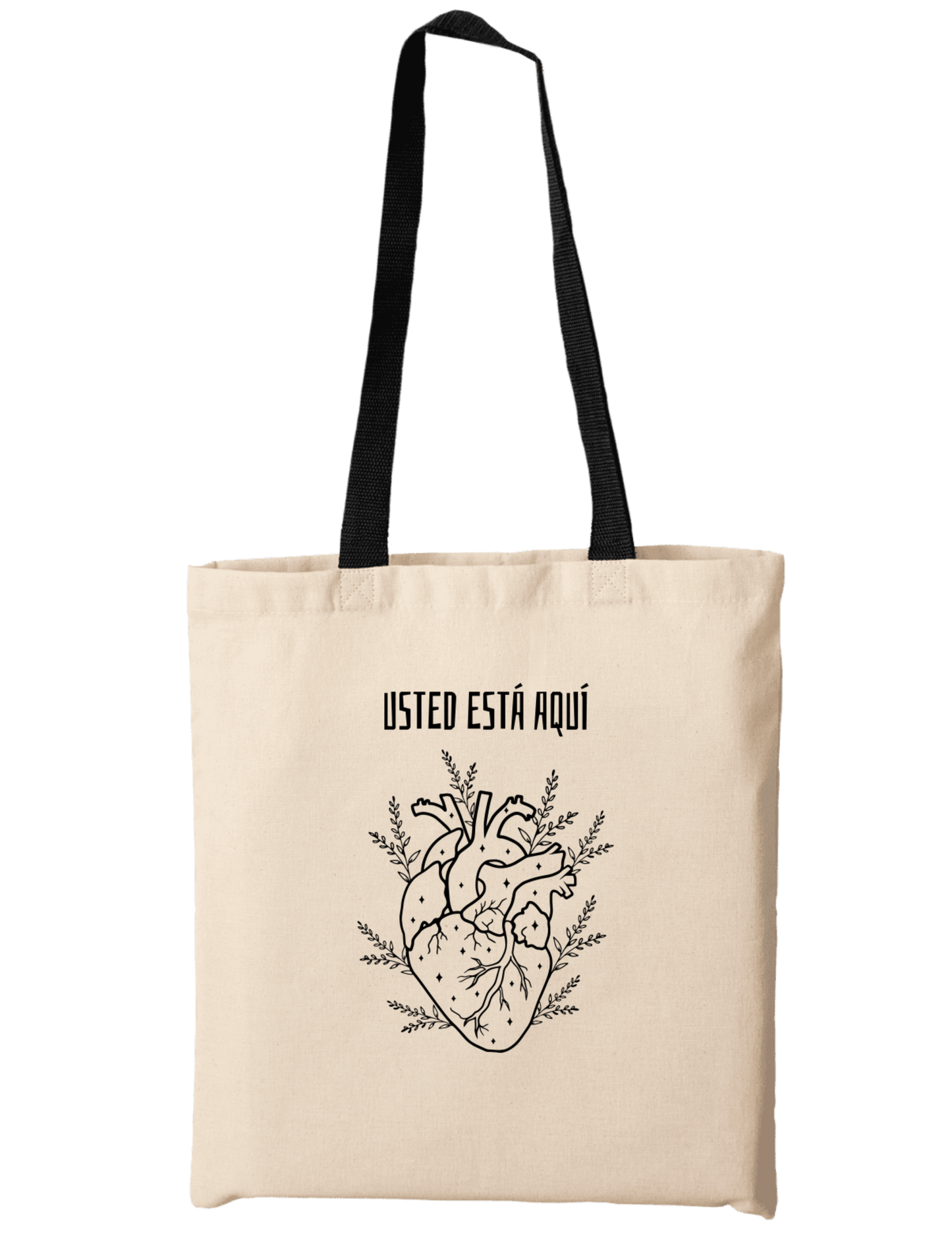 Bolsa Ecológica de algodón Usted está Aquí, 100% Biodegradable