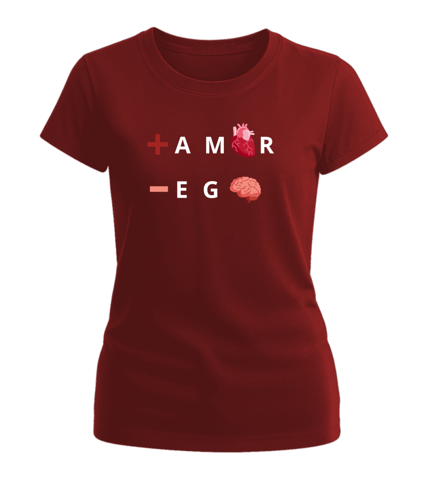 Polera Mujer +Amor-Ego 100% Algodón