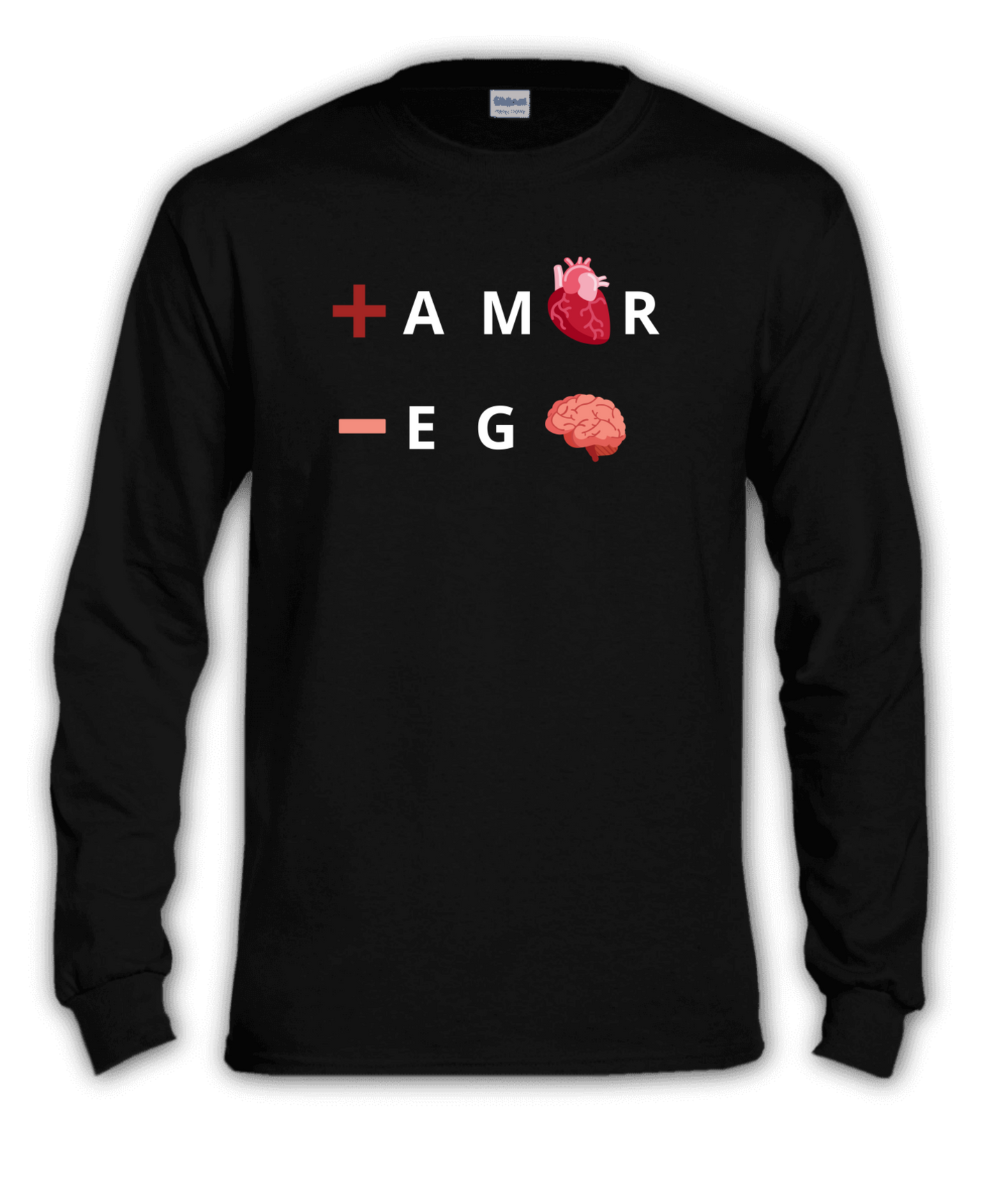 Polera Manga Larga +Amor-Ego 100% Algodón