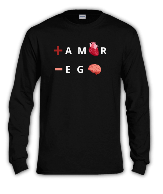 Polera Manga Larga +Amor-Ego 100% Algodón