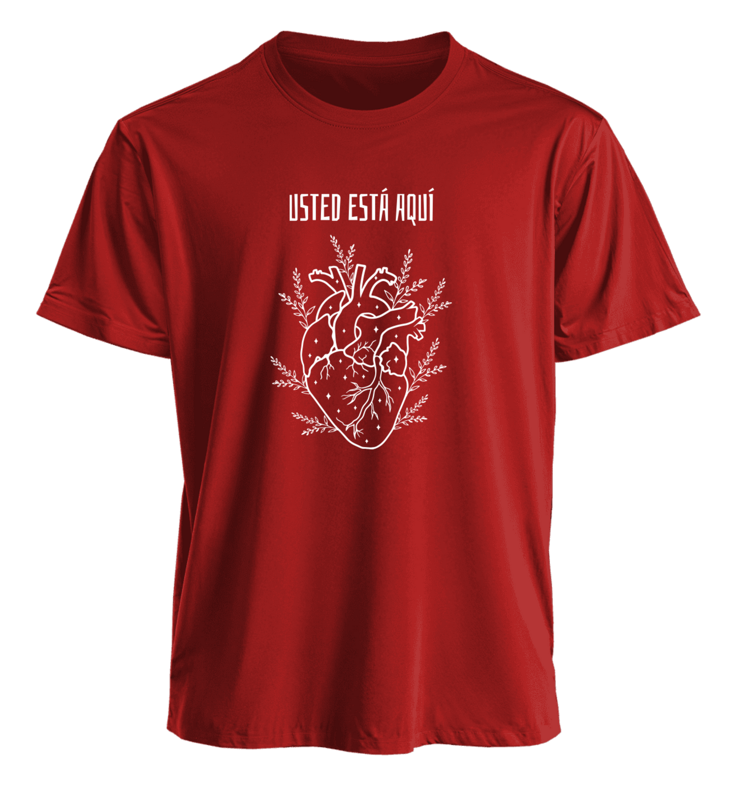 Polera Polo Usted está Aquí 100% algodón