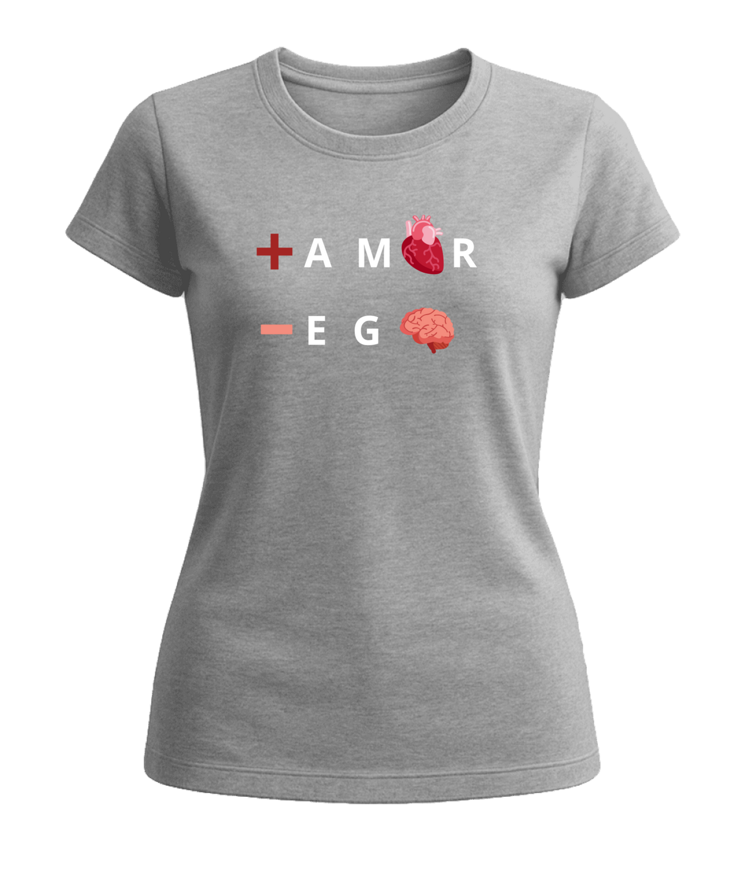 Polera Mujer +Amor-Ego 100% Algodón