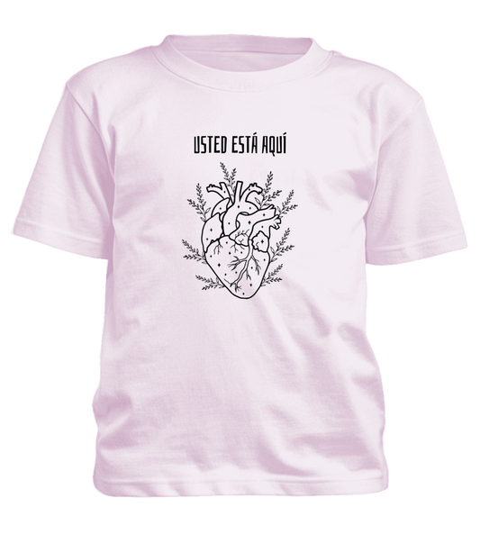 Polera Niño/a Usted está Aquí 100% Algodón
