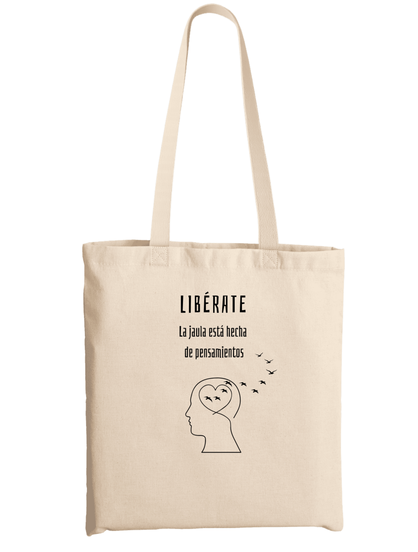 Bolsa Ecológica de algodón Libérate Aves, 100% Biodegradable