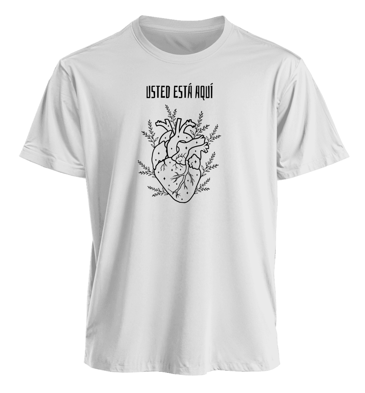 Polera Premium Usted está Aquí 100% algodón