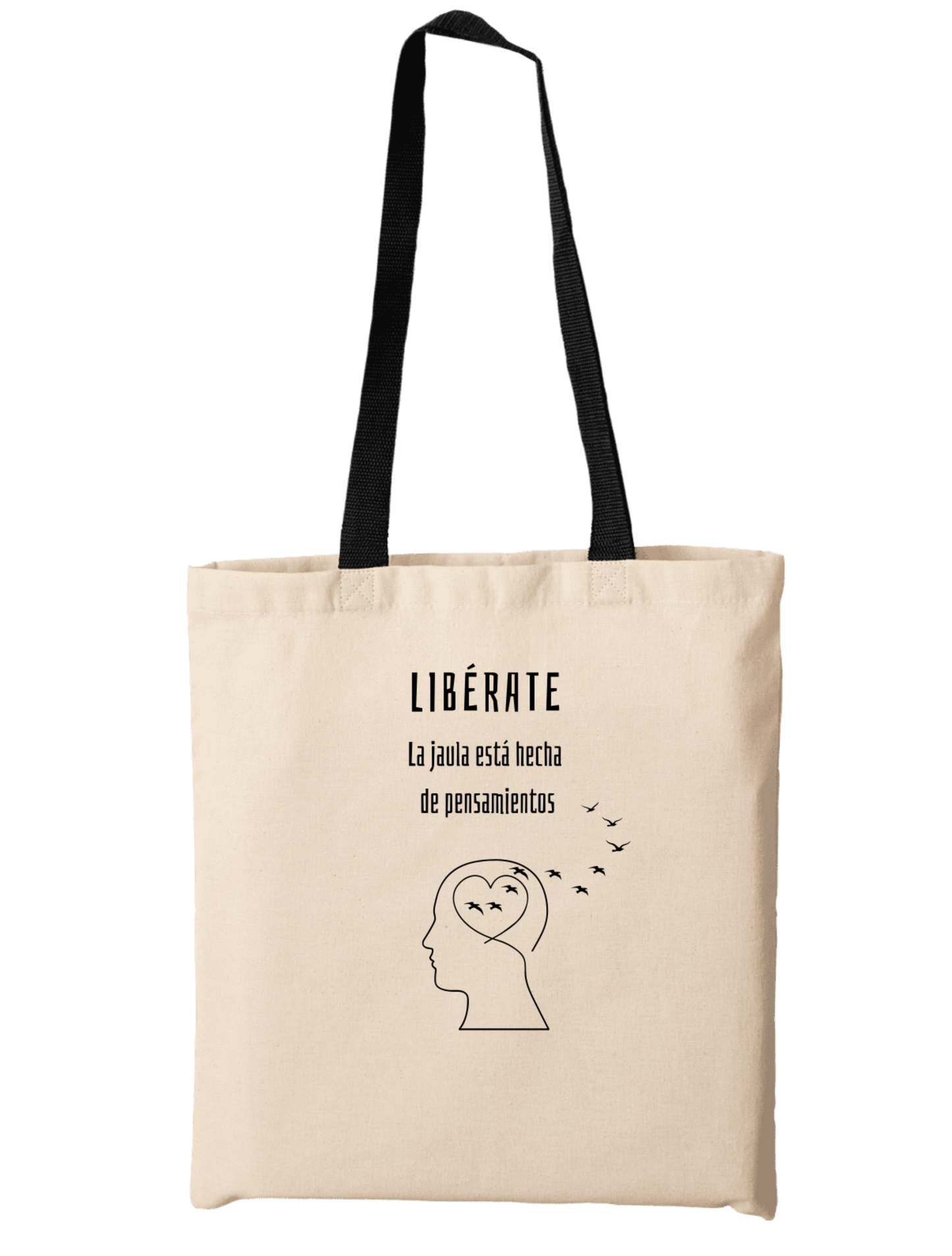 Bolsa Ecológica de algodón Libérate Aves, 100% Biodegradable