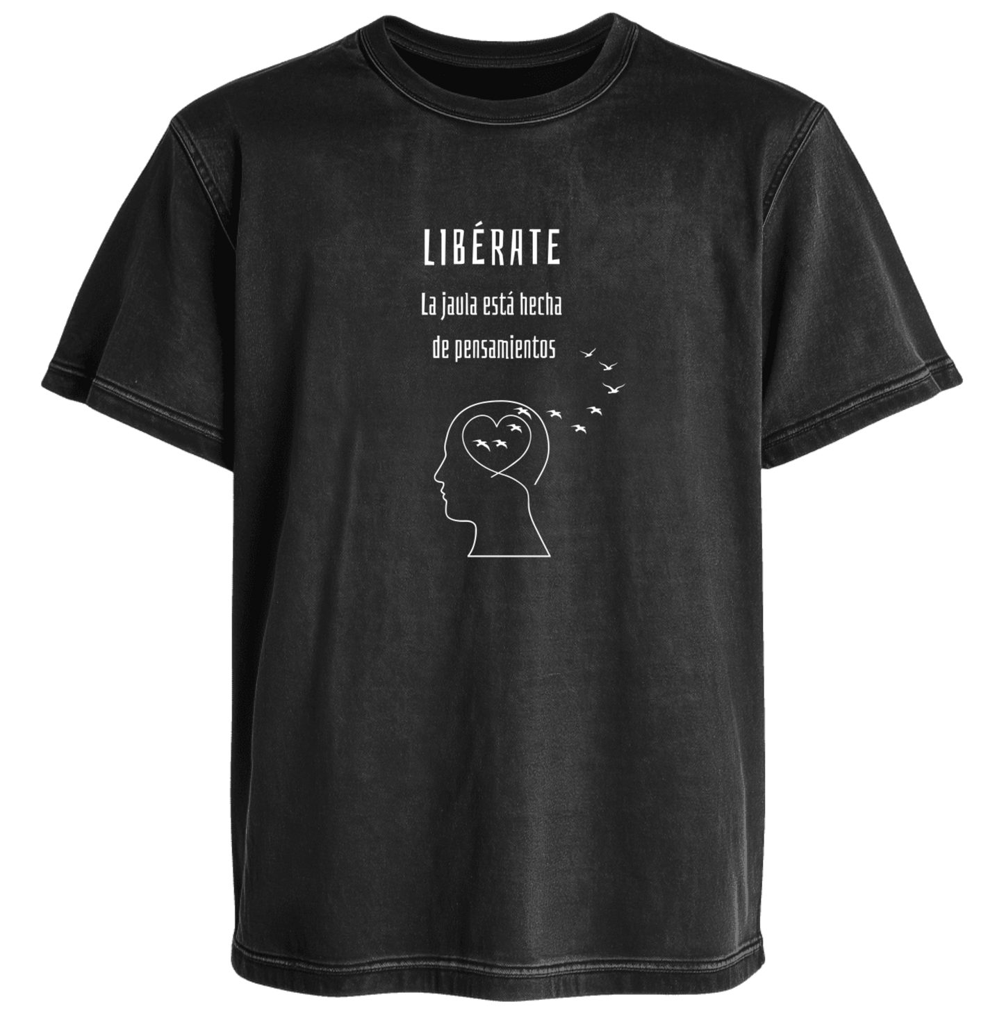 Polera Acid Libérate Aves 100% Algodón