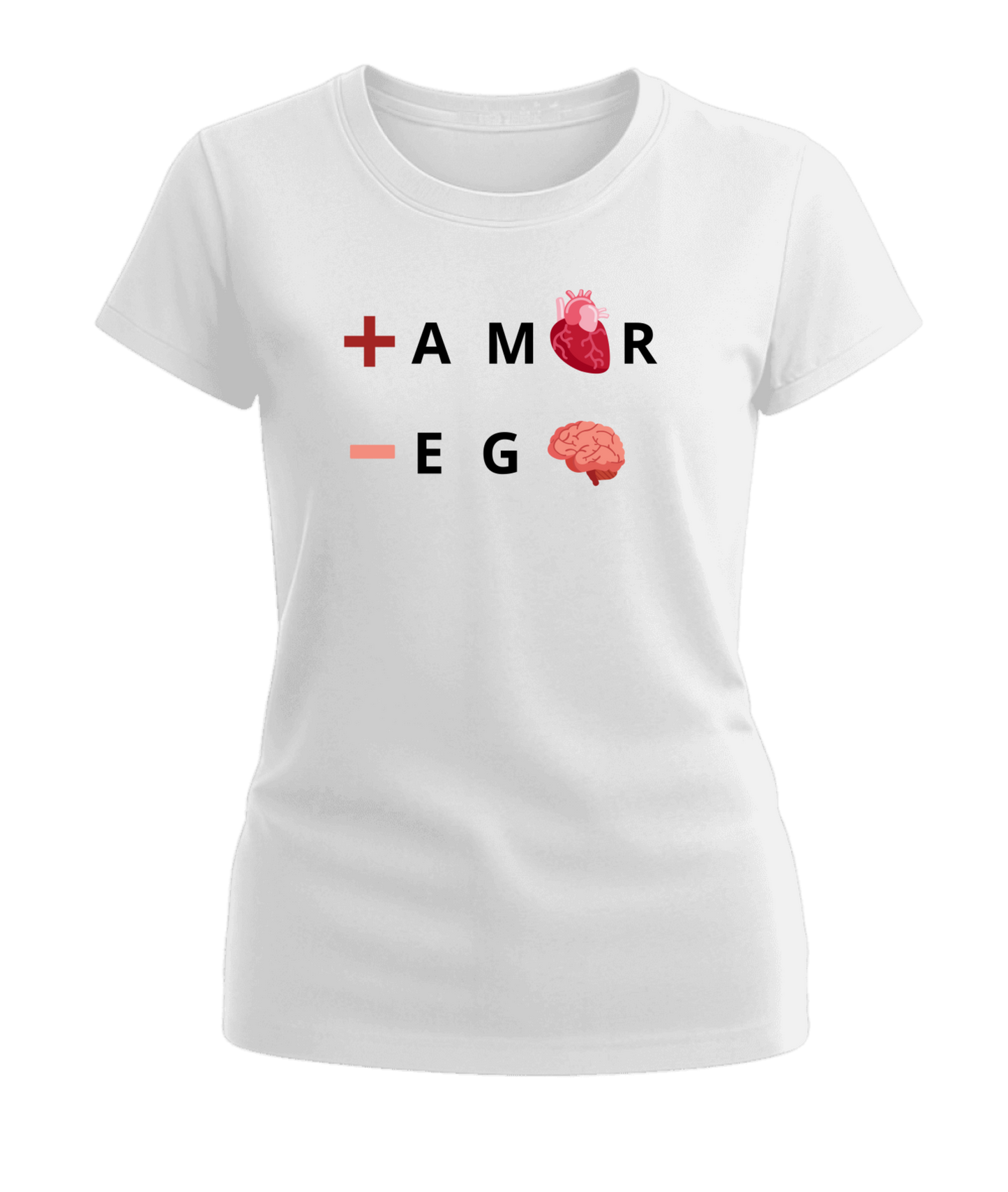 Polera Mujer +Amor-Ego 100% Algodón