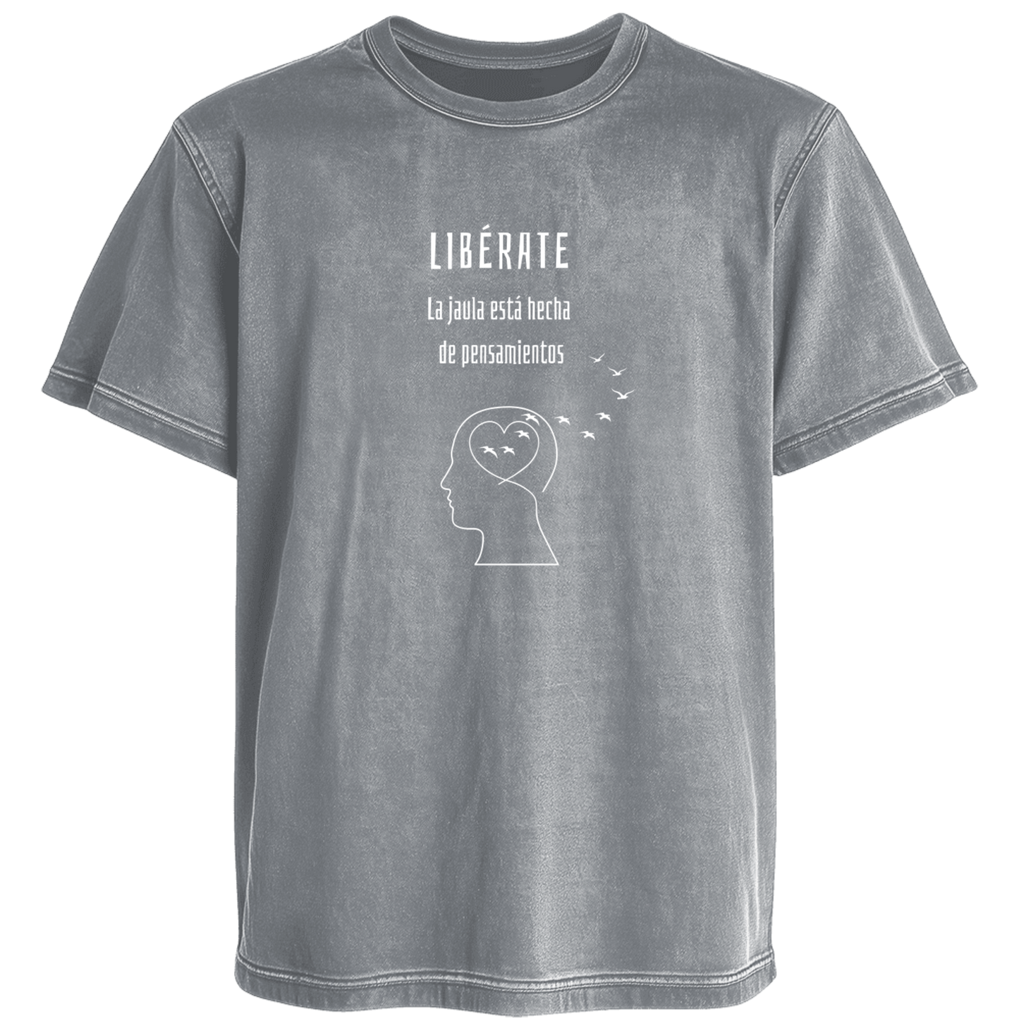 Polera Acid Libérate Aves 100% Algodón